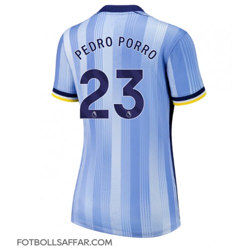 Tottenham Hotspur Pedro Porro #23 Bortatröja Dam 2024-25 Kortärmad